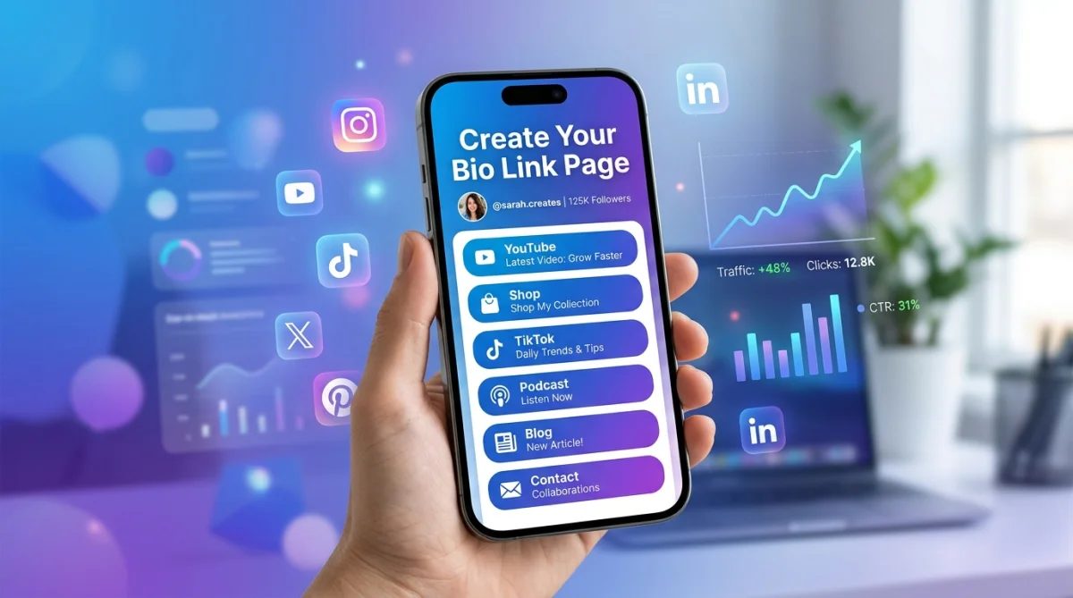 Free Instagram Bio Link Page Generator | All Links One Place