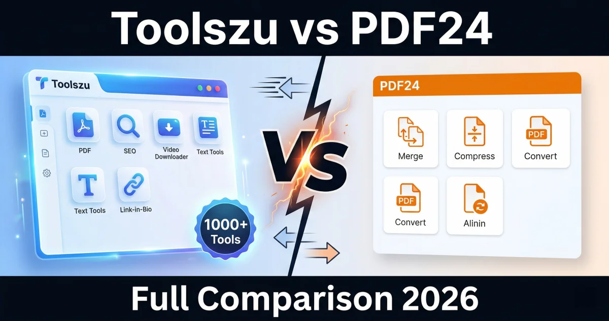 Toolszu vs PDF24: Full Comparison in 2026