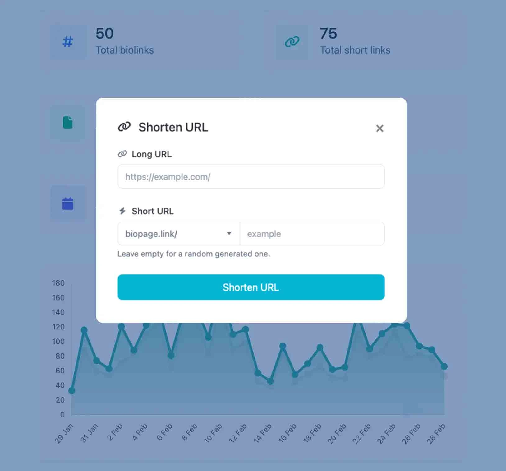 Screenshot of the app short URL editing page