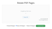 Rotate pdf pages online free : toolszu.com