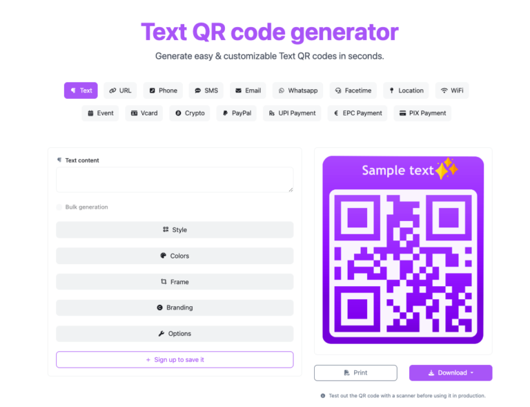 QR Code Generator