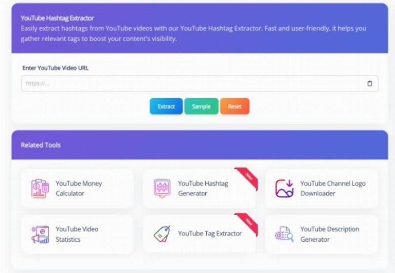 YouTube Hashtag Extractor