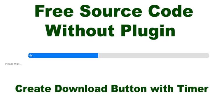Create A Download Button with Timer